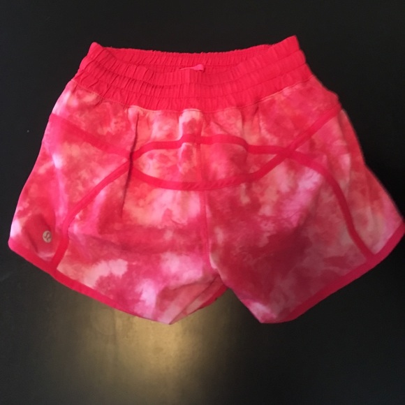 Lululemon Pink Tie Dye Tracker Shorts - Picture 3 of 4